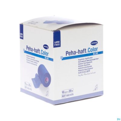 Peha-haft blauw lf 10cmx20m 1 p/s