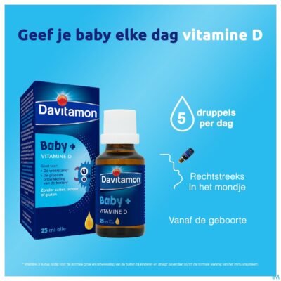 Davitamon baby vitamine d olie 25ml-9