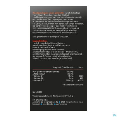 Nerixx tabl 90-4