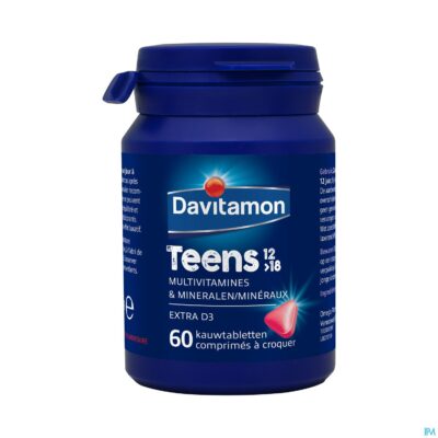 Davitamon teens aardbei comp 60-4