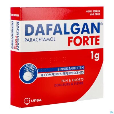Dafalgan forte 1g citrus bruistabl 8
