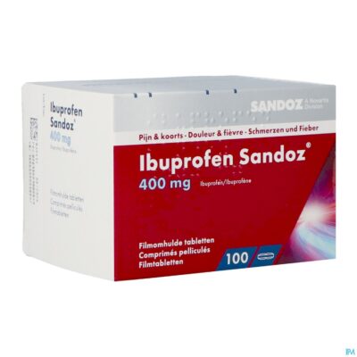 Ibuprofen sandoz 400mg filmomh tabl 100