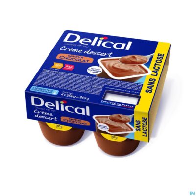 Delical creme dessert hp-hc z/lact.choco 4x125g nf