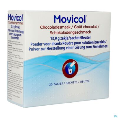 Movicol chocolade smaak zakjes 20 x 13,7g