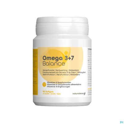 Natural energy - omega 3+7 balance caps 90-3