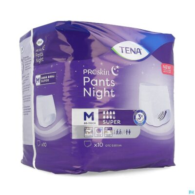 Tena proskin pants night super medium 10