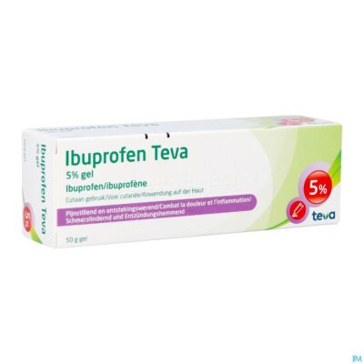 Ibuprofen teva gel tube 50g
