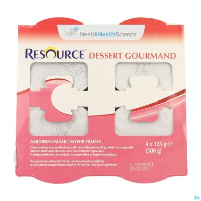 Resource dessert gourmand aardbei 4x125g 12311130-3