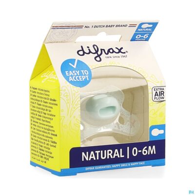 Difrax fopspeen natural 0-6m