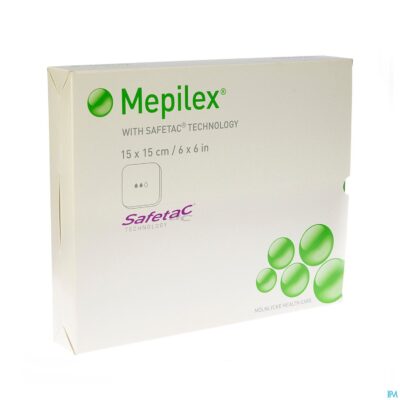 Mepilex schuimverb sil abs ster 15x15cm 5 294300-3