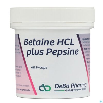 Betaine hcl + pesine v-caps 60 deba-3