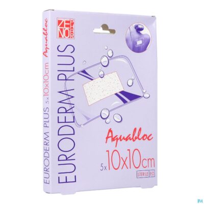 Euroderm plus 10x10cm 5 pleister steriel wtp
