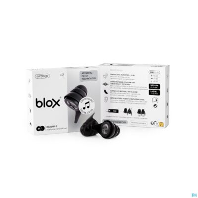 Blox music zwart oordoppen 1 paar-2