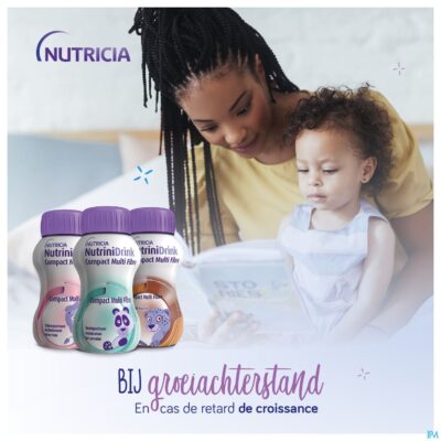Nutrinidrink compact mult fibre chocosmaak 4x125ml-6