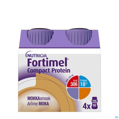 Fortimel compact protein mokka flesjes 4x125 ml