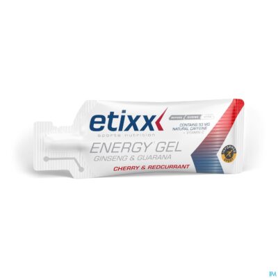 Etixx ginseng&guarana energy gel red currant-cherry 12x50g-2