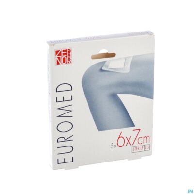 Euromed 6x 7cm 5 eilandpleister adh steriel