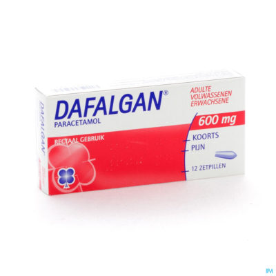 Dafalgan 600mg suppos 12-3