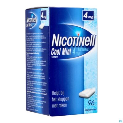 Nicotinell cool mint 4mg kauwgom 96