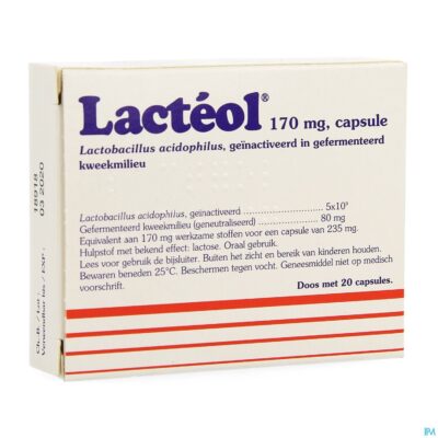 Lacteol 170mg caps 20-2