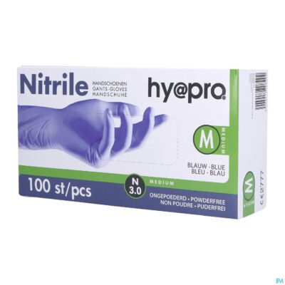 Pharmex handschoenen blauw nitril m poedervrij 100-2