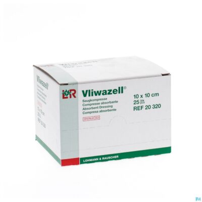 Vliwazell kp steriel 10x10cm 25 20320