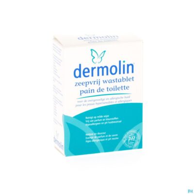 Dermolin zeepvrij wastablet n/parf nf 100g-3