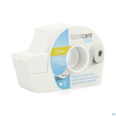 Febelcare pore micropor. hechtpleister 25mmx9,14m