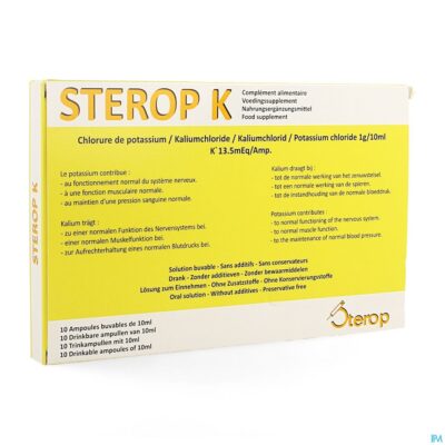 Sterop k amp 10x10ml