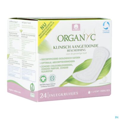 Organyc inlegkruisjes pocket katoen bio 24