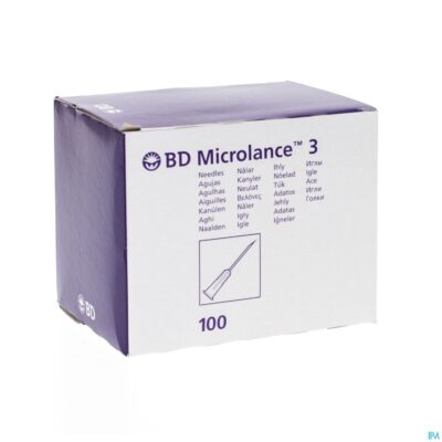 Bd microlance 3 naald 23g 1 rb 0,6x25mm blauw 100-2