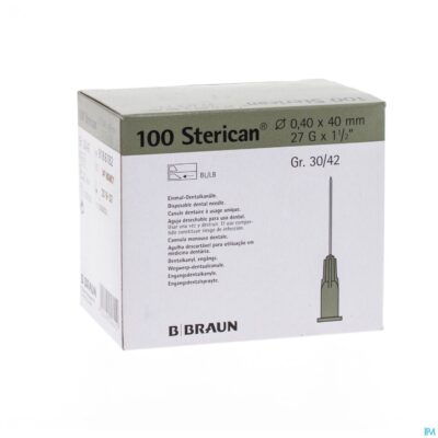 Sterican naald 27g 1/2 0,4x40mm