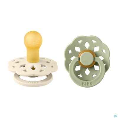 Bibs 1 fopspeen boheme duo sage/ivory 2-2