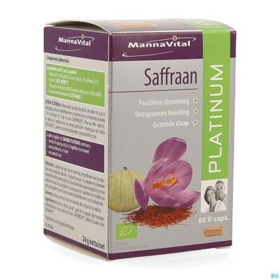 Mannavital bio saffraan platinum v-caps 60