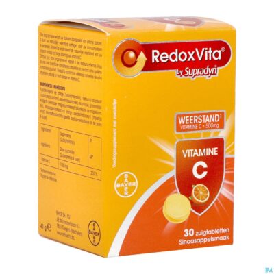 Redoxvita 500mg sinaas zuigtabl 30