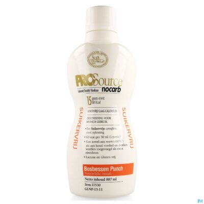 Prosource nocarb bosbes 15g eiwit/30ml fl 887ml