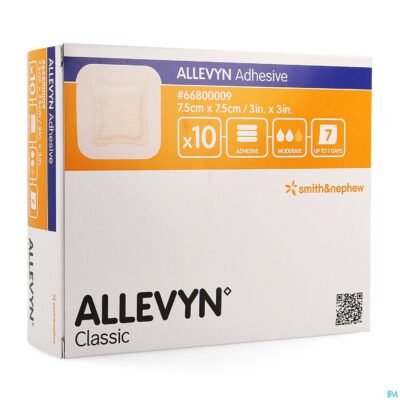 Allevyn verb adh hydrocel. 7,5x 7,5cm 10 66800009-2