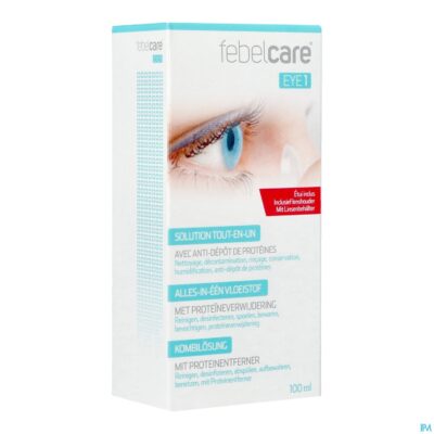 Febelcare eye 1 vloeist.contactlens all in 1 100ml