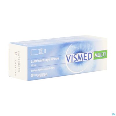 Vismed multi lubrifierende oogdruppels 0,18% 10ml