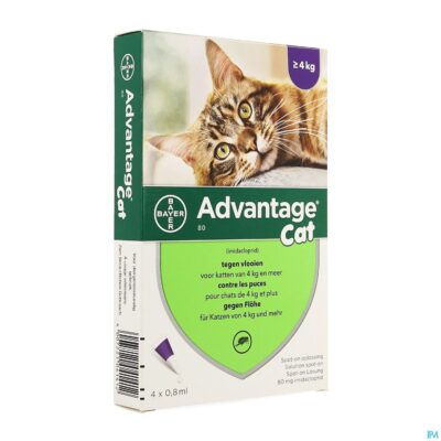 Advantage 80 katten >4kg 4x0,8ml