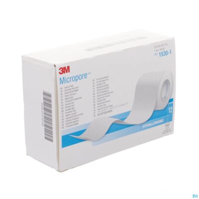 Micropore 3m hechtpleister 25mmx9,14m rol 12 1530-3