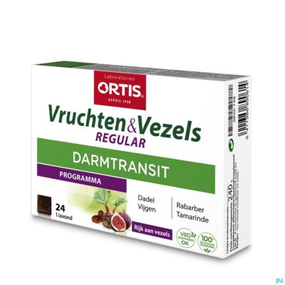 Ortis vruchten & vezezels regular blokjes 24