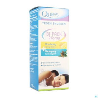 Quies a/snurk bipack spray neus 15ml + mond 70ml