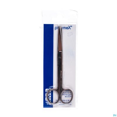 Pharmex schaar recht punt/stomp 14cm