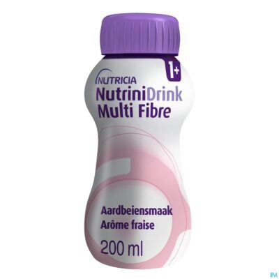 Nutrinidrink aardbei multi f.+12m fl 200ml 65589