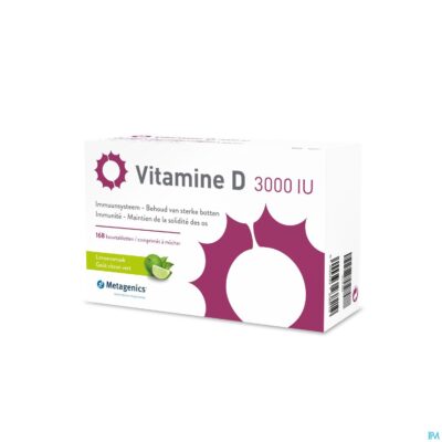 Vitamine d 3000iu metagenics tabl 168