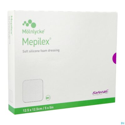 Mepilex schuimverb sil abs ster 12,5x12,5cm 5