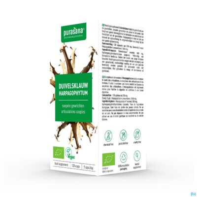 Purasana vegan harpagophylum 300mg bio v-caps 120