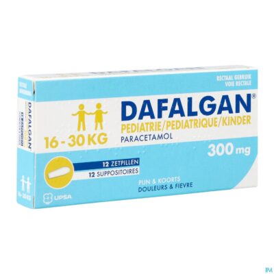 Dafalgan pediatrie 300mg suppo 12