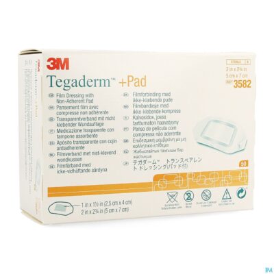 Tegaderm + pad 3m transp steril 5cmx 7cm 50 3582